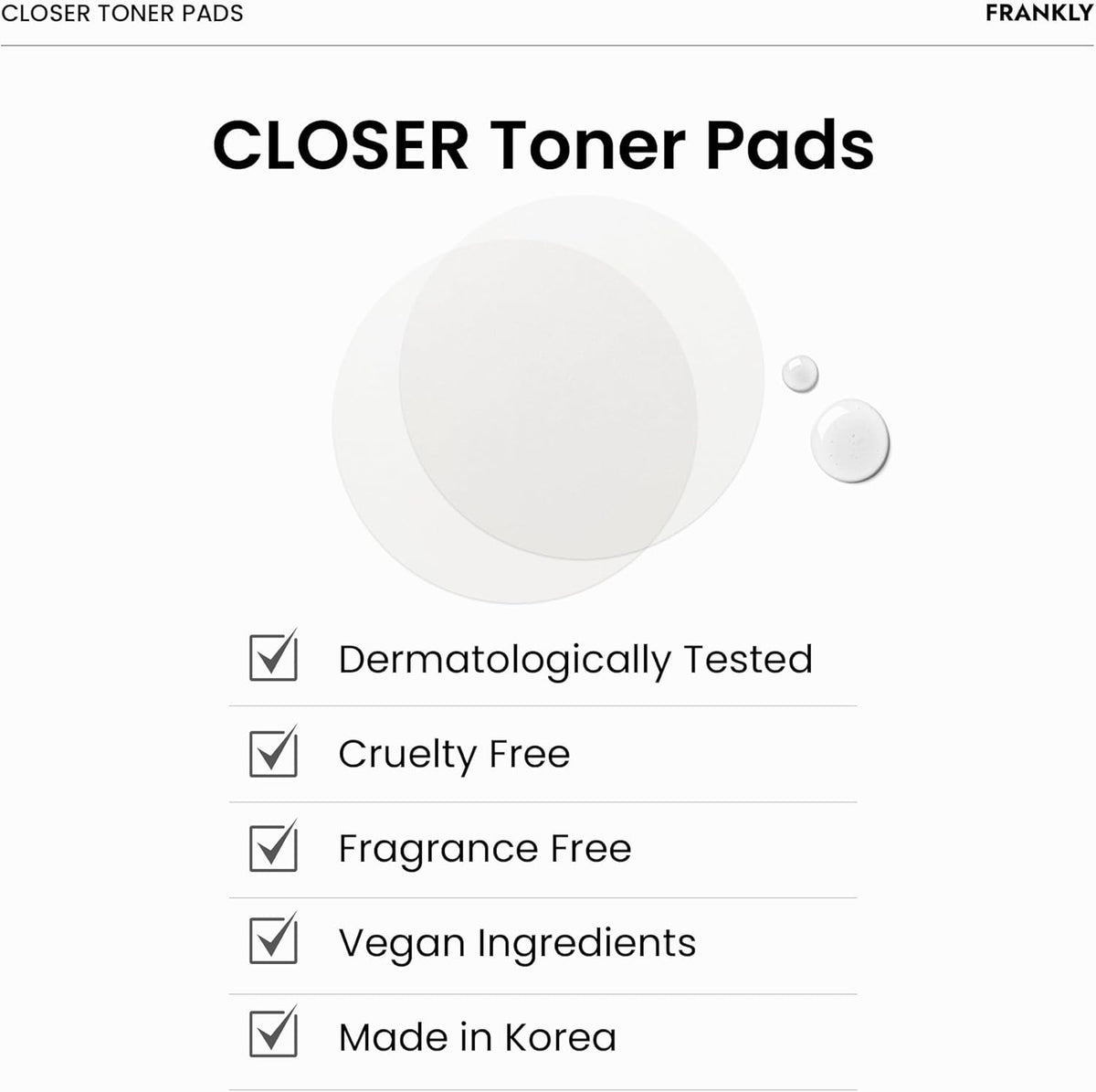 Frankly Closer Pore Tightening Toner Pads