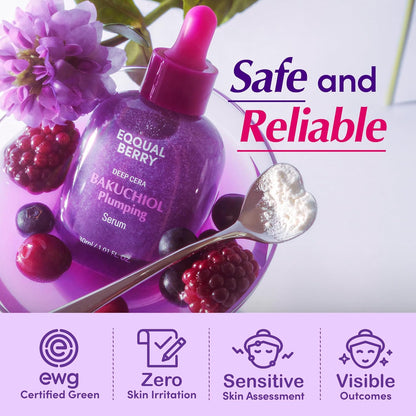 EQQUALBERRY Deep Cera Bakuchiol Plumping Serum