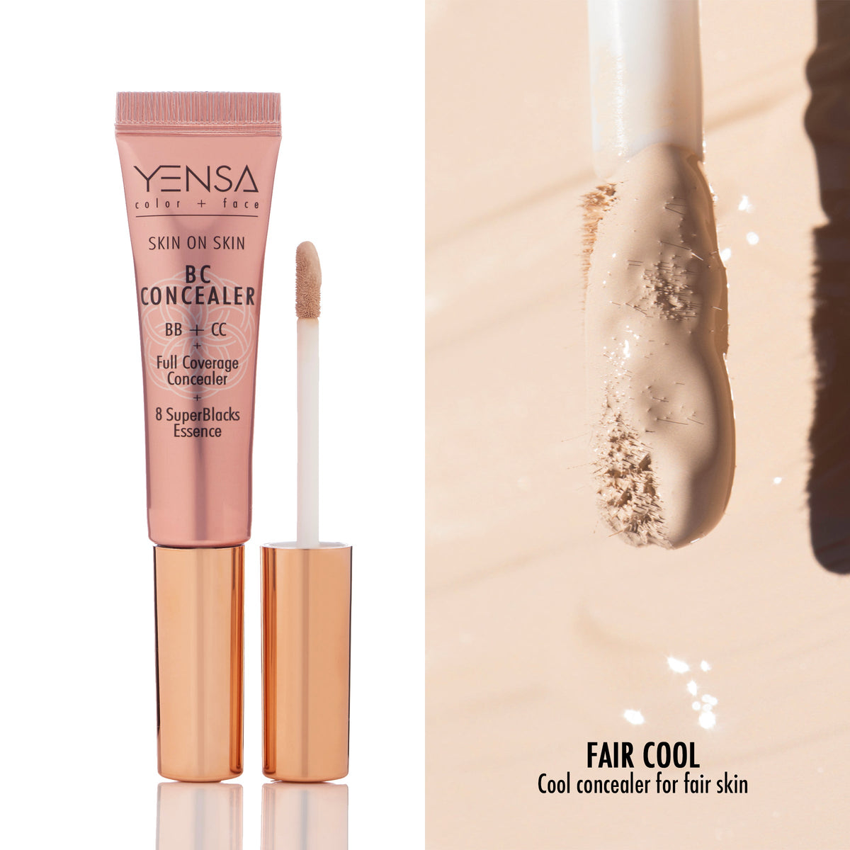 Skin On Skin BB + CC Full Coverage Hyaluronic Serum Concealer