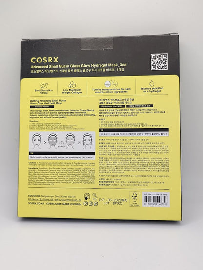 Cosrx Advanced Snail Mucin Glass Glow Hydrogel Mask