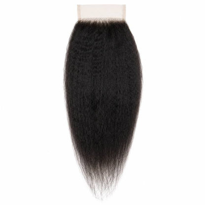 Kinky Straight 4x4 Transparent Lace Closure