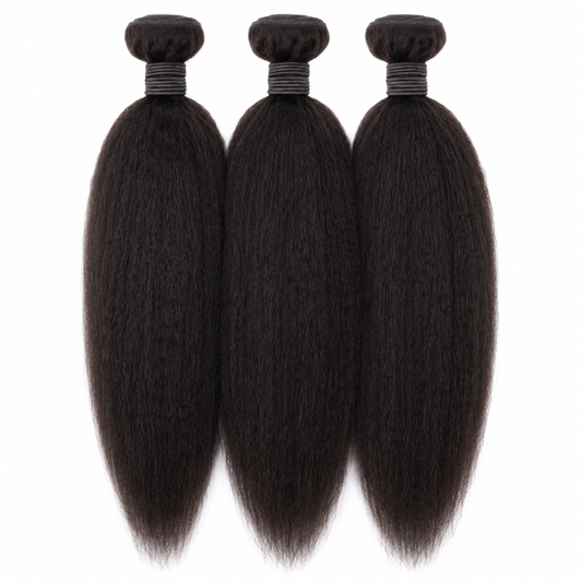Kinky Straight Human Hair Bundle Deal